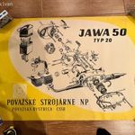 JAWA PIONYR JAWA 50 typ 20 robbantott ábra plakát fotó