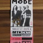 Depeche Mode koncertjegy Budapest, 1993. (J) fotó