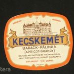 Kecskemét pálinka italcimke fotó