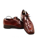 LOAKE bros férfi bordó bőr fűzős félcipő 43.5 fotó