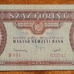 1949 -es 100 Forint Rákosi Címeres bankó Ritkább !!!! VF- (L0132) fotó