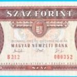 100 forint 1993 alacsony sorszám UNC RITKA! fotó