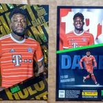 Alphonso Davies Bayern München Holo Giants focis kártya Panini Top Class 2023 fotó