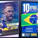 Neymar Jr. Paris Saint-Germain Rainbow Master focis kártya Panini Top Class 2023 fotó