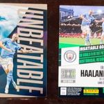 Erling Haaland Manchester City Unbeatable focis kártya Panini Top Class 2024 fotó