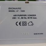 Bionaire LP500 AirPurifier/Ionizer fotó