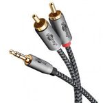 Goobay 65289 3.5mm Jack apa - 2x RCA apa Kábel (3m) (65289) fotó