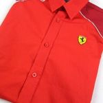 EREDETI FERRARI (S) SPORTOS RUGALMAS ANYAGÚ *NAGYON EXTRA* RÖVID UJJÚ FÉRFI *MINŐSÉGI* SZTRECCS ING fotó