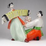 1N896 Kétalakos táncoló orosz porcelán figura fotó