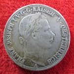 FERENC JÓZSEF VEREINSTHALER 1863 A EZÜST.18, 40g sz+-, fülnyom ! fotó