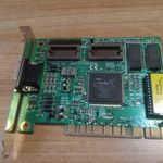 Aristo Turbo3 REV.E Macronix (MX86250FC) retró 2MB videókártya - PCI (VGA) fotó