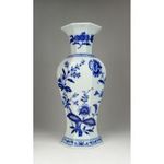 0U665 Kék fehér portugál porcelán váza 30 cm fotó