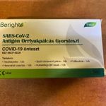 Covid teszt Beright SARS-CoV-2 Ag orrlyukpálcás gyorsteszt otthoni felhasználásra 1 db tesztkészlet fotó