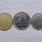 RITKA 10 Forintos lapkára vert 20 Forint érme 1995-ős RITKA Magyar Forint UNIKUM Gyűjtői darab ! fotó