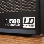 LD SYSTEMS DJ500 igen nehéz és nagy teljesítményű PA STEREO végfok erősítő max. 500W fotó