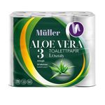 6x Müller Aloe Vera 3 rétegű WC papír XXL 24 tekercs fotó