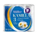 6x Müller Kamilla 3 rétegű WC papír XXL 24 tekercs fotó