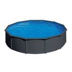 Pontaqua Family Pool Kit Antracit kerek fémfalas családi medence szett 360 x 120 cm fotó