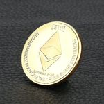 Etherium dekorációs érme fotó