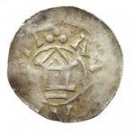 Lengyelország, III. Otto Adelheid denár 996-1002 VF, 1.60g fotó