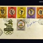 1960 OLIMPIA FDC RAJTA : Kárpáti Rudolf hatszoros olimpiai bajnok EREDETI ALÁÍRÁSA ! fotó