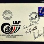 1983 IAF FDC RAJTA AZ ELSŐ AMERIKAI NŐI ŰRHAJÓS ALÁÍRÁSÁVAL + 2 AMERIKAI ASZTRONAUTA SZIGNÓJÁVAL fotó