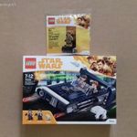 ÚJ - BONTATLAN Star Wars Lego 75209 Han Solo siklója + 40300 HAN SOLO MUDTROOPER MINIFIGURA fotó