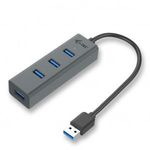 i-tec USB 3.0 Metal 4 port HUB 4x USB 3.0 passive (U3HUBMETAL403) (U3HUBMETAL403) fotó