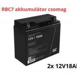 APC RBC7 helyettesítő akkumulátor csomag (2x 12V 18Ah) fotó