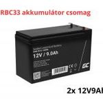 APC RBC33 helyettesítő akkumulátor csomag (2x 12V 9Ah) fotó