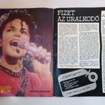 Pajtás úttörőújság 1988 Michael Jackson poszter + cikk Ólomkatona játék riport Úttörő történelem fotó