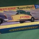 1970. MATCHBOX NO.38. -SUPERFAST - HONDA & TRAILER-1: 64 méretű fém kisautó EREDETI DOBOZÁVAL GYŰJTŐI fotó