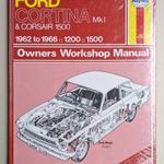 Ford Cortina Mk I és Corsair 1500 javítási könyv (1962-1966) Haynes fotó