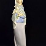 LÁNY KÁLA VIRÁGOKKAL ... LLADRO SPANYOL MÁRKÁS PORCELÁN SZOBOR X fotó