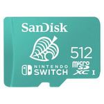 Sandisk 00186522 512GB SD micro (SDXC Class 10 UHS-I U3) Nintendo Switch memóriakártya fotó