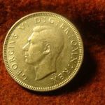 Anglia ezüst 1 shilling 1943 fotó