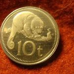 Pápua Új-Guinea nikkel 10 taka 1978 PROOF fotó