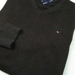 EREDETI TOMMY HILFIGER (M) ELEGÁNS *NAGYON EXTRA* HOSSZÚ UJJÚ FÉRFI *MINŐSÉGI* PULÓVER fotó