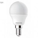 LED lámpa , égő , kisgömb , E14 foglalat , 7 Watt , 180° , természetes fehér , TOSHIBA , 5 év gar... fotó