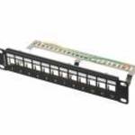 Lanberg 12-port Patch Panel 1U Black fotó