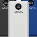 ADATA Akkubank - P20000QCD 20000mAh (Powerbank, 2xUSB-A, 1xUSB-C, kijelző, fekete) fotó