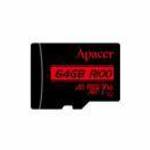 Apacer MicroSD kártya - 64GB microSDXC UHS-I Class10 V10 A1 (R/W: 100/10 MB/s) + adapter - APACER fotó