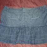 3 fodros mini farmerszoknya db: 96 cm hossza 38 cm 14-s Mini Skirt fotó