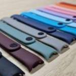 Xiaomi Mi Band 8 és Mi Band 9 színes szilikon pótszíj fotó