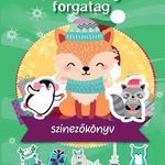 Karácsonyi forgatag - színezőkönyv fotó