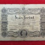 100 FORINT 1848 sz+, beszakadás , lyuk fotó