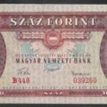 100 forint 1957 UNC fotó