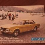 Fiat 124 Sport Coupe Spider 3 db eredeti gyári prospektusa. Ötvenéves prospektus szett 652 fotó