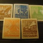 Mecklenburg-Vorpommern 1946 5 féle használatlan, 3, 4 pf.* többi** MI29, 30, 32, 34, 35X **kat.ár 159 eur fotó