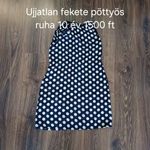 Ujjatlan fekete pöttyös ruha 10 év fotó